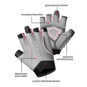 Guantes <span class=keywords><strong>de</strong></span> Protección para Palmas, <span class=keywords><strong>de</strong></span> Silicona, para <span class=keywords><strong>Gimnasio</strong></span>, Fitness, Levantamiento <span class=keywords><strong>de</strong></span> Pesas y Deportes - Product Image 2