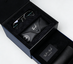 Caja de Embalaje para Gafas de Sol, Ecológica, de Materiales Reciclados, con Logotipo Personalizado, de Papel Rígido de Lujo, Reutilizable, Portátil y Protectora - Product Image 2