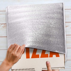 Sac isotherme de livraison en aluminium argenté imprimé sur mesure, jetable, pour le stockage et l'emballage des aliments chauds ou froids - Product Image 3