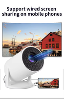 2025 Nueva gran oferta HY300 Mini Smart TV Android soporte 480p Mini proyector portátil juego Home Cinema Theater LED Home Proyector