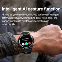SENBONO 2024 MAX18 Montre Connectée Homme AMOLED 1,43 Pouce Écran Géant HD 466*466 Appels Bluetooth Commande Gestuelle Voix IA Montre Intelligente Sport Homme