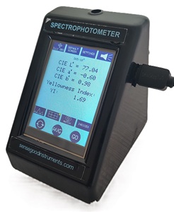 เครื่องวัดสีแบบพกพา Sensegood Spectro Color Spectrophotometer 400-700nm ค่าความละเอียด 1 นาโนเมตร รับประกัน 1 ปี รุ่นอุตสาหกรรมพื้นฐาน - Product Image 4