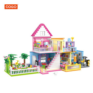 COGO Set di Blocchi da Costruzione Rosa per Bambine, Multifunzionale 6 in 1, Villa Giocattolo per Bambine, Gioco di Ruolo, Set di Blocchi da Costruzione per Bambini - Product Image 1