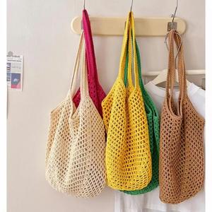 Bolso Tote Grande de Moda para Mujer, Bolso de Playa de Hombro con Diseño Calado y Forro de PU y Poliéster, para Todas las Temporadas - Product Image 1