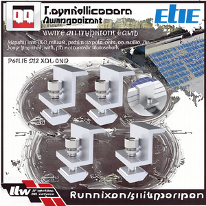 HB HB-22 - Serre-câbles de fixation pour panneaux solaires 30mm 35mm - Support de toit en aluminium anodisé - Charge de vent 60m/s - 1.6kN/m - Système de montage solaire - Product Image 2