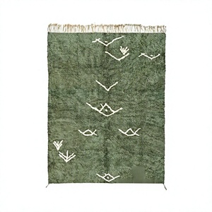 Moroccan Unique Beni Ourain <b>Rug</b> Hand Made Moroccan <b>Boho</b> Beni Ourain <b>Rug</b> Albertina Hand Knotted Wool Area <b>Rug</b> By ITHL - Product Image 1