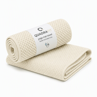 Fitness-Yogamatte Handtuch Mikrofaser Umweltfreundlich mit Silikon-Grip-Punkten Flache Oberfläche für Heimübungen und Yoga-Flows