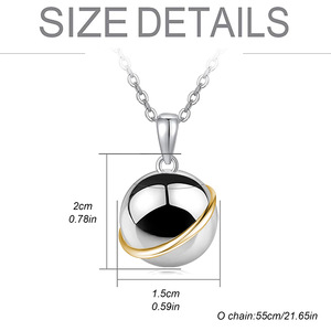 Collier personnalisé en acier inoxydable avec pendentif Cendres de planète et chaîne en bambou pour chats et chiens, collection de dents en flacon creux - Product Image 2