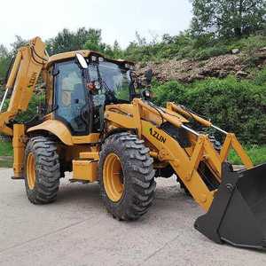 Small Wheel Mini 4x4 <b>Tractor</b> Excavator Digger <b>Backhoe</b> <b>Loader</b> for Sale China <b>Loader</b> Truck Sand Gravel Transport <b>Loader</b> - Product Image 4