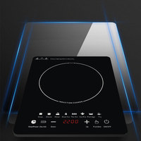 Placa de Inducción Portátil Impermeable de 110V/220V y 1999W con Panel Táctil para Uso en Cocina y Encimera
