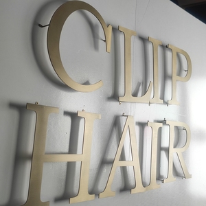 Tùy chỉnh quảng cáo biển bảng chữ cái thư ngoài trời kim loại chữ vàng - Product Image 2