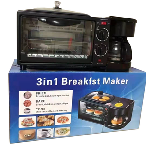 <span class=keywords><strong>Horno</strong></span> <span class=keywords><strong>Eléctrico</strong></span> Multifuncional 3 en 1 de Gran Capacidad (9L) para Desayunos, <span class=keywords><strong>Cafetera</strong></span> <span class=keywords><strong>y</strong></span> <span class=keywords><strong>Horno</strong></span> para Pizzas <span class=keywords><strong>con</strong></span> Tapas Integradas - Inventario de Fábrica - Product Image 5