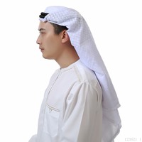 2025 nuevo diseño de moda sombrero árabe hombres musulmanes envuelto cabeza pañuelo Yashmagh Keffiyeh bufanda rezar turbante diadema traje