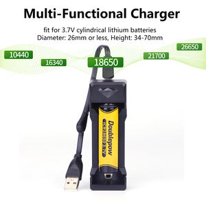 Doublepow UK11 <span class=keywords><strong>18650</strong></span> sola ranura del cargador de batería Li-Ion inteligente cargador para baterías de <span class=keywords><strong>18650</strong></span>, 18350, 20700, 21700, 16340, 14500 - Product Image 5
