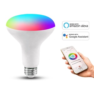 Bóng Đèn <span class=keywords><strong>LED</strong></span> BR30 Nhiều Màu 9W Bóng Đèn <span class=keywords><strong>LED</strong></span> Thông Minh Điều Khiển Không Dây WIFI Có Thể Điều Chỉnh Độ Sáng - Product Image 3