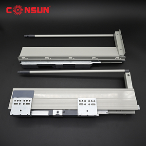 Double Wall <strong>Drawer</strong> Kitchen Cabinets <strong>Drawer</strong> Box Door <strong>Sliding</strong> Channel - Product Image 5