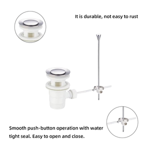 Trung Quốc nhà máy phòng tắm nhựa Pop Up Click Clack drainer bồn rửa chất thải ống lọc lưu vực cống với tràn - Product Image 5