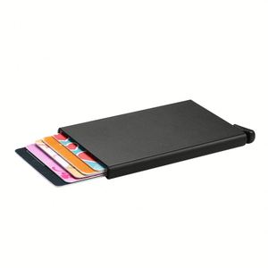 Tarjetero de Aluminio Compacto y Ligero <span class=keywords><strong>para</strong></span> Tarjetas de Crédito e Identificación, Personalizable, <span class=keywords><strong>para</strong></span> Viajes, <span class=keywords><strong>para</strong></span> Hombre, Más Vendido - Product Image 4