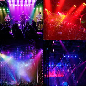 Projecteur LED 300W RGB 3-en-1 BSW à Effet Beam, 8000K, DMX512, pour Scène, Fête, Disco, Spectacle, Bar, Éclairage DJ - Product Image 6