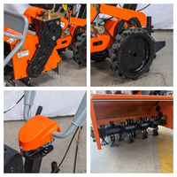 Débroussailleuse thermique Trade Field Plus 9HP 177F à démarrage manuel 70cm avec accessoires, motoculteur agricole haute productivité