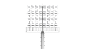 Postes de Iluminación de Alta Calidad para Escalones, 25m 30m, Diseño de Luces LED Solares, Serie de Focos Galvanizados en Caliente y con Recubrimiento en Polvo, 18M 2 18M 20M 25M - Product Image 3
