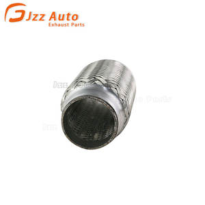 Bagian pengganti otomotif jalinan ganda tugas berat pipa ekstensi panjang 2 inci X 6 inci pipa fleksibel knalpot baja tahan karat - Product Image 4