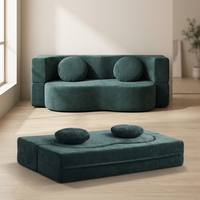 Canapé modulaire sectionnel moderne en mousse haute densité compressée sous vide pour villa et maison