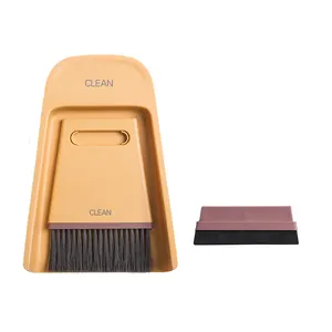 귀여운 미니 빗자루 및 dustpan 세트 데스크탑 실내 청소 빗자루