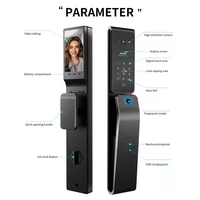 Buiten IP68 waterdichte biometrische gezichtsherkenning vingerafdruk Tuya Wifi kaart digitale deurvergrendeling video intercom Alexa slimme deurvergrendeling