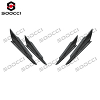 Kit de lames d'air et canards latéraux de pare-chocs avant en fibre de carbone sèche TAKD pour BMW G30 G31 520i 530i 540i M550i 2020-2023