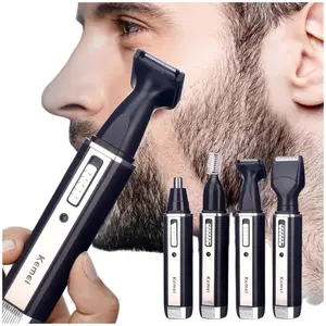 4 in 1 şarj edilebilir erkekler elektrikli burun kulak saç düzeltici ağrısız favoriler göz kaşları sakal kesim tıraş makinesi