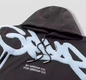 Top qualité poids lourd 100% coton sweats à capuche surdimensionné pull Streetwear survêtements vêtements pour hommes GEEDUP sweat à capuche pour hommes - Product Image 3