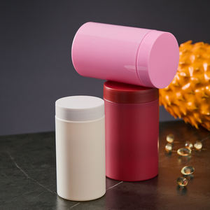 Récipient en plastique mat mince et haut, gain de place, multi-usages, hermétique, durable, pour vitamines, produits de santé, médicaments - Product Image 2