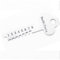 Haoshi 8 — Set de crochets de serrure tubulaire, outils de serrurier, avec 8 broches, professionnel, chinois, déverrouillage