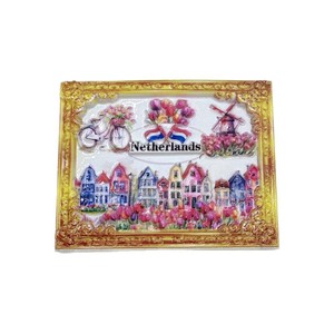 Imán de Resina para Refrigerador con Ilustración de Monumentos de la Ciudad de los Países Bajos, Estilo Wen Chuang Feng, Diseño Creativo y Cultural para <span class=keywords><strong>Viajes</strong></span> - Product Image 1