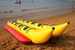 ZHENGKU jeu d'eau jouet 10 places Tube remorquable eau <span class=keywords><strong>banane</strong></span> bateau <span class=keywords><strong>gonflable</strong></span> mouche poisson pour lac/océan/<span class=keywords><strong>plage</strong></span> - Product Image 2