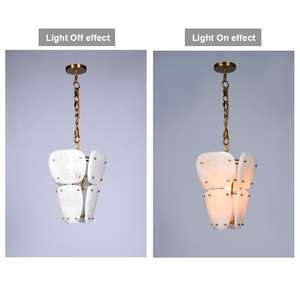 Lámpara de Araña Moderna de Lujo con Estructura de Hierro Curvada de Alta Calidad, Pantalla de Cristal, Luz Blanca Cálida, para Cualquier Habitación, con Garantía de 2 Años - Product Image 6