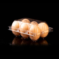 Vente en gros 10 alvéoles transparentes pour œufs Récipient de stockage des aliments Plateau à œufs en plastique personnalisé 10 trous en plastique d'épaisseur Boîte en carton pour œufs en plastique