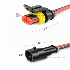 Waterdichte 2-Pins Connector Voor Auto Vrachtwagen Boot Motorfiets 16awg Marine Elektrische Draad Voor Huishoudelijke Apparaten - Product Image 3