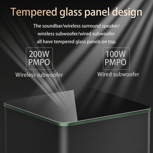 JY AUDIO A18 Sistema Audio 5.1.4CH <span class=keywords><strong>Atmos</strong></span> con 4 Altoparlanti Surround Wireless e Subwoofer Wireless da 8 Pollici Sistema Home Theater Immersivo - Product Image 4