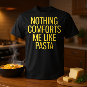Nada me consuela como la pasta, camiseta, comida reconfortante, ropa para amantes del queso - Product Image 3