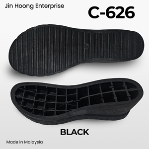 Plataformas de PVC para Mujer Jin Hoong C-626, Suela Negra con Características Antideslizantes y Resistentes al Agua, Grosor de 63 mm - Product Image 2