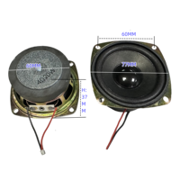 JL JL-27 Altavoz Subwoofer de 3 Pulgadas (77mm) y 20W, 4 Ohmios, Alta Calidad, Imán Grande, Magnético Externo, Cuadrado, de Rango Completo