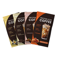 LIFEWORTH Poudre de café protéiné personnalisable - Base de lactosérum avec options de collagène végétal et de caséine - Sachets en vrac OEM FOB Chine 18g*30