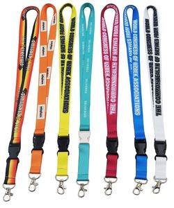 QM Fire-Retardant Custom Printed Polyester Industrial <b>Lanyard</b> for Construction Sites with Metal Hook - Product Image 2