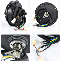 Kit de conversion de moto électrique avec moteur moyeu 5000W, moteur de roue sans balais sans engrenage à enroulement 3T avec contrôleur à écran LCD couleur