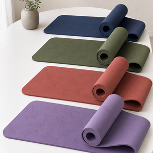 Tapete de Yoga TPE de un Solo Color, Marca Privada Yugaland, Logotipo Personalizado, Antideslizante, para Pilates, Venta al Por Mayor, Distribuidor de Fábrica - Product Image 1
