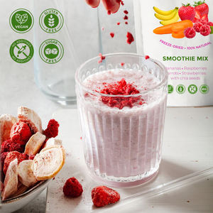 Private Label Fruit Tea Drink Smoothie Blend Bananas Raspberries Carrots <strong>Strawberries</strong> Chia <strong>Seeds</strong> Blend Drink - Product Image 4