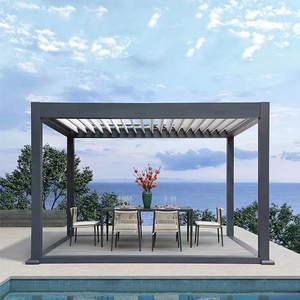 Pergola moderne d'extérieur imperméable en aluminium LWP-001 - Product Image 4
