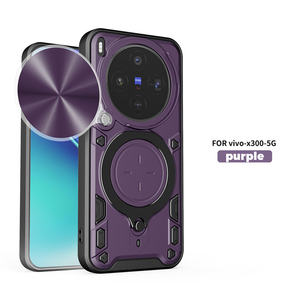 Étui de téléphone magnétique Lichicase résistant aux chutes avec motif CD et cache-objectif coulissant pour <span class=keywords><strong>VIVO</strong></span> X300 FE Y500i Y31D V70 FE - Product Image 6